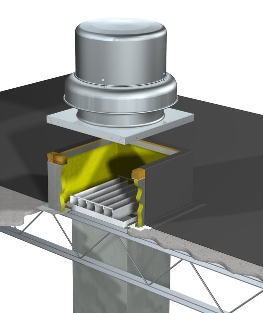 Picture of Centrifugal Downblast Exhaust Fan, Product # G-095-6VG117XQD, 184-1179 CFM