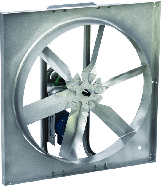 Picture of Sidewall Propeller Exhaust Fan, Product # SBE-1H24-LMDX-QD, 631-5281 CFM