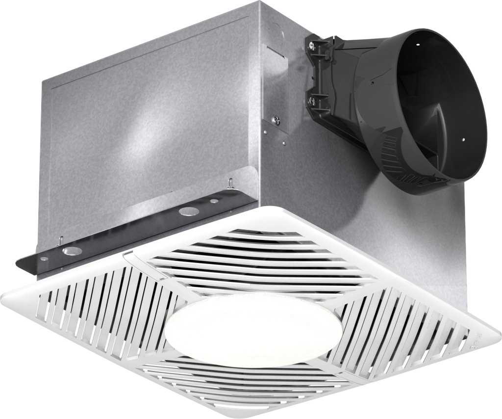 Picture of Lighted, Constant CFM Bathroom Exhaust Fan, Product # SP-A50-90-VG-L-QD, 50-90 CFM