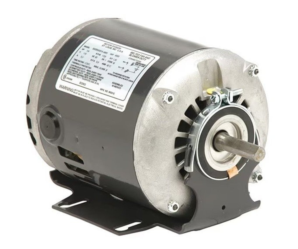 Motor, Nidec, S055Prg8613012H, 0.5HP, 1800 RPM, 115/208/230V, 60Hz