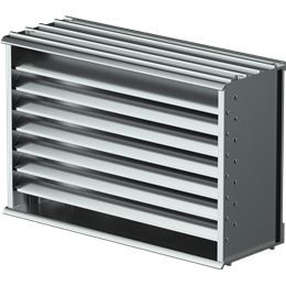 Picture of Extruded Aluminum Brick Vent, 8 In Sq, Product # BVE808