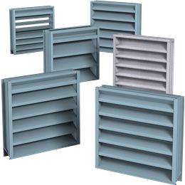 Non-Drainable Blade Louvers