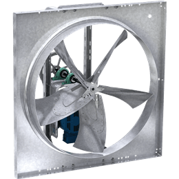 Picture of Sidewall Propeller Exhaust Fan, Product # SBE-2L36-10X-QD-DR1, 9995-12405 CFM
