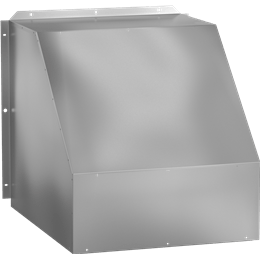 Picture of Weatherhood Kit, For 8 In Sidewall Prop Fan, 90º turn down, Product # WTHD-8-90