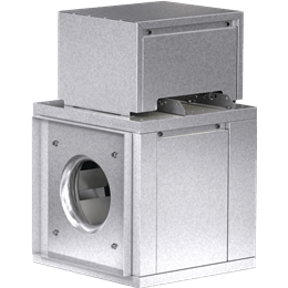 Picture of Square Centrifugal Inline Fan, Product # BSQ-70-4X-QD, 142-429 CFM