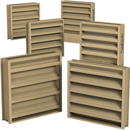 Combination Louver/Dampers