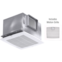 Picture of Bathroom Exhaust Fan with Motion Grille, Model SP-A110M, 115V, 1Ph, 98-130 CFM