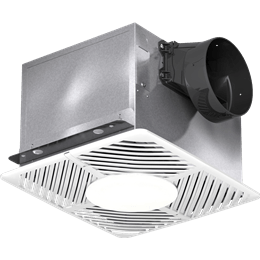 Picture of Lighted, Constant CFM Bathroom Exhaust Fan, Product # SP-A50-90-VG-L-QD, 50-90 CFM