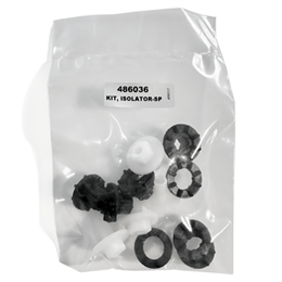 Picture of Isolator Kit, SP Series, Contains Qty 4 each of shock mount bushing, ring, and mount. Product # 486036