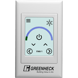 Overhead HVLS Fan Standard Touchscreen Control